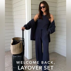 Women's Navy Lounge Set